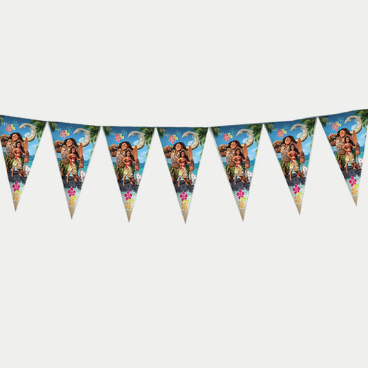 Moana Theme Pennant Banner