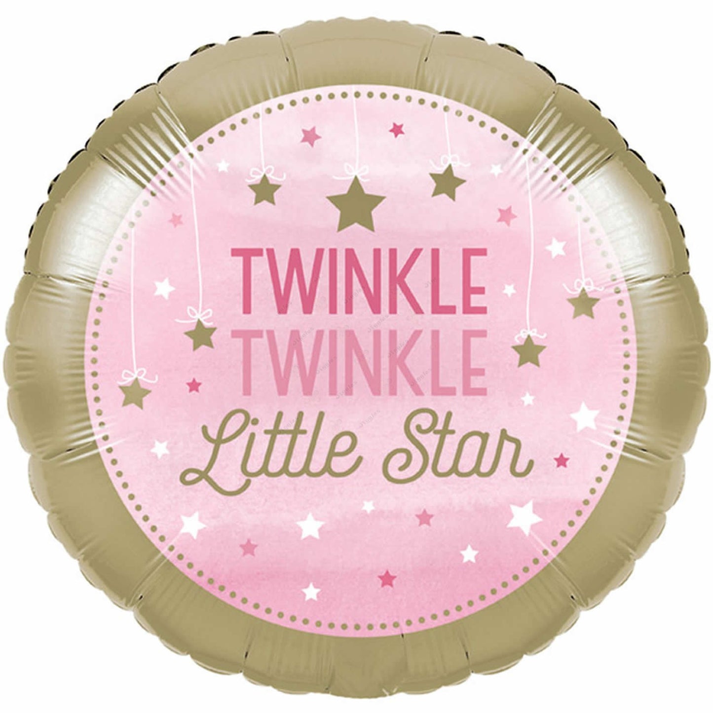 Twinkle Twinkle Little Star Foil Balloon Pink