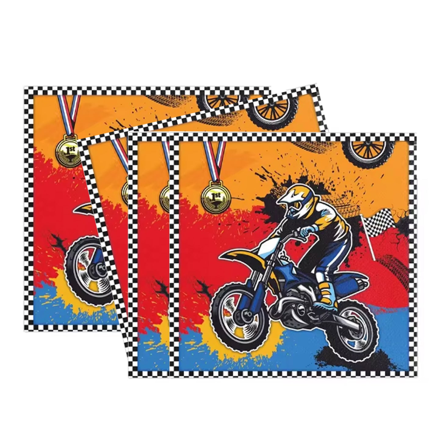 Motorcross Theme Napkins