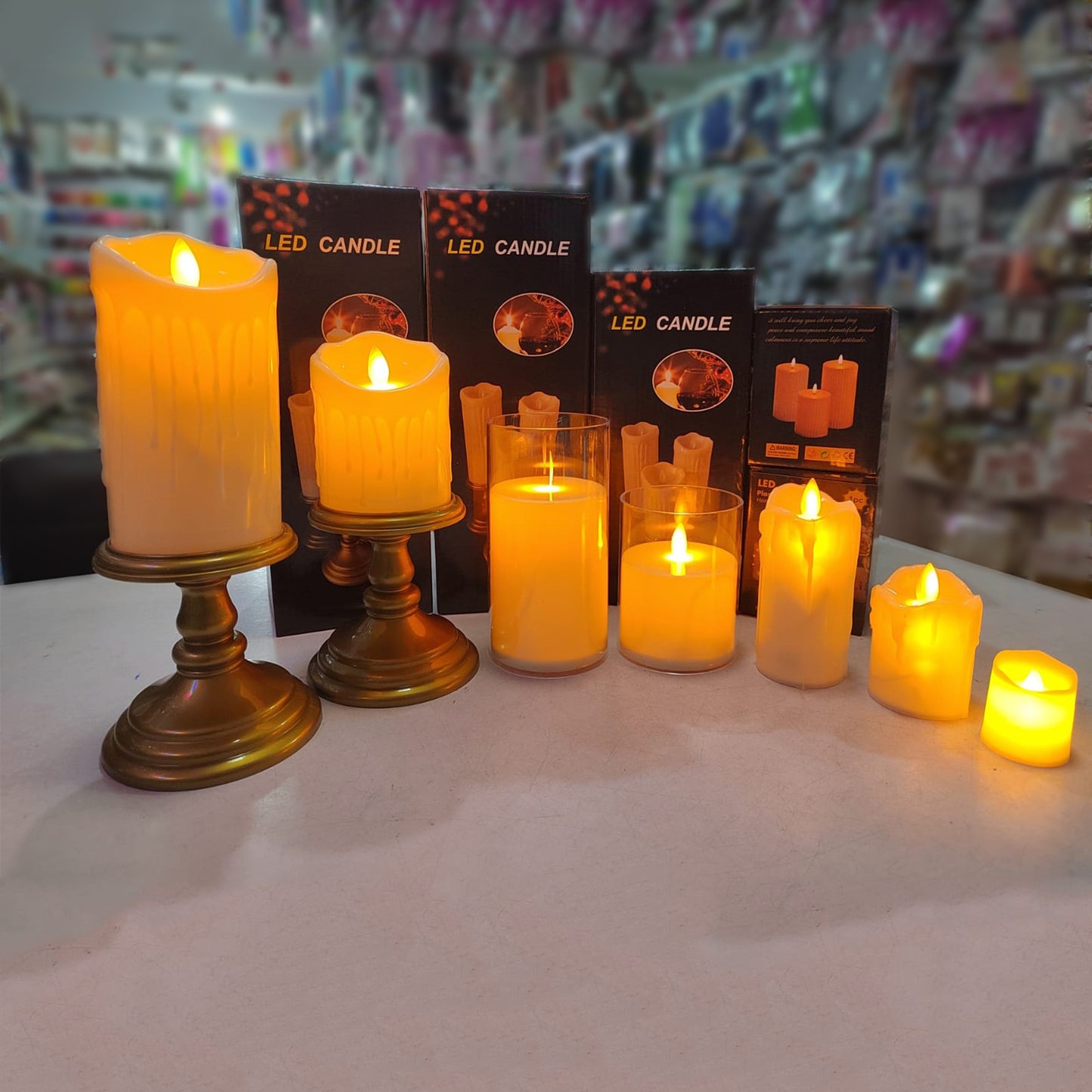 15cm x  7.5cm LED Candle