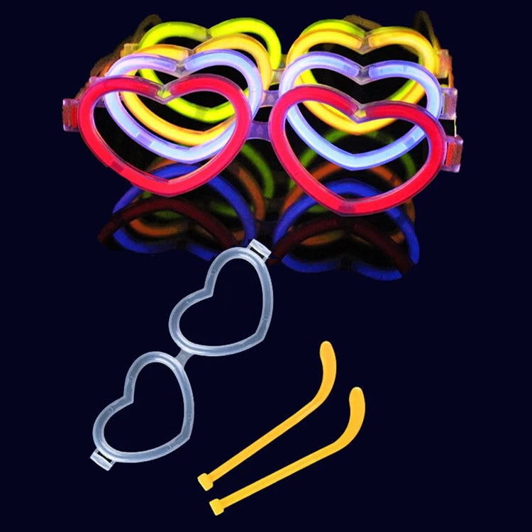 Glow in the Dark Heart Glasses