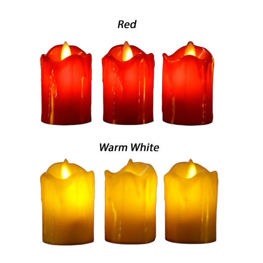 LED Plastic Simulated Flameless Candle