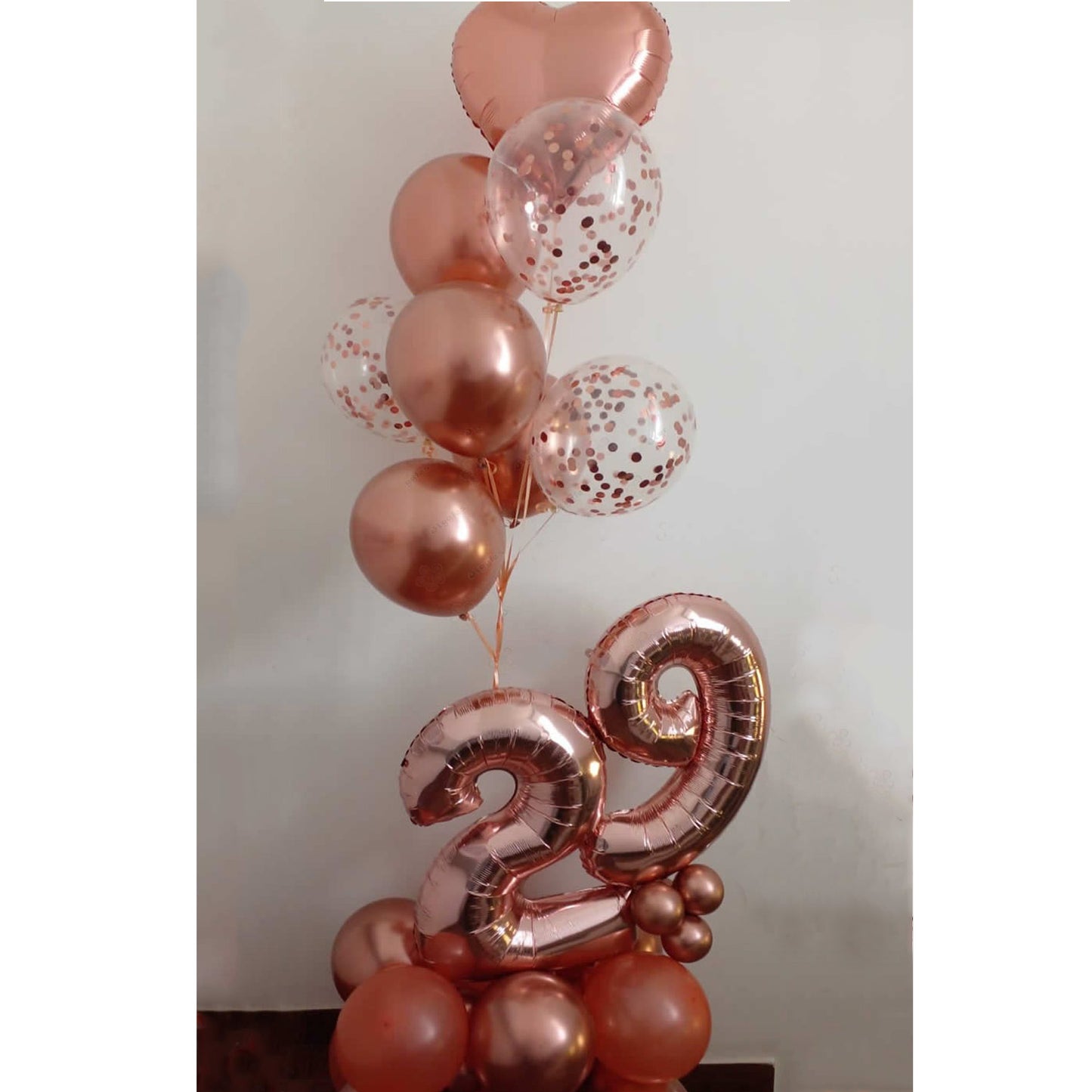 Rose Gold Fusion Balloon Setup