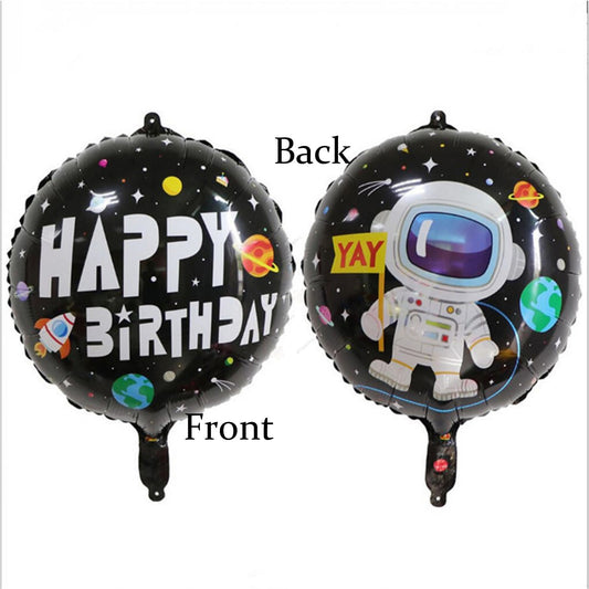 Space Blast Happy Birthday Foil Balloon