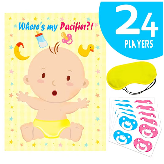 Baby Shower Party and Game Pin The Dummy on The Baby Game
