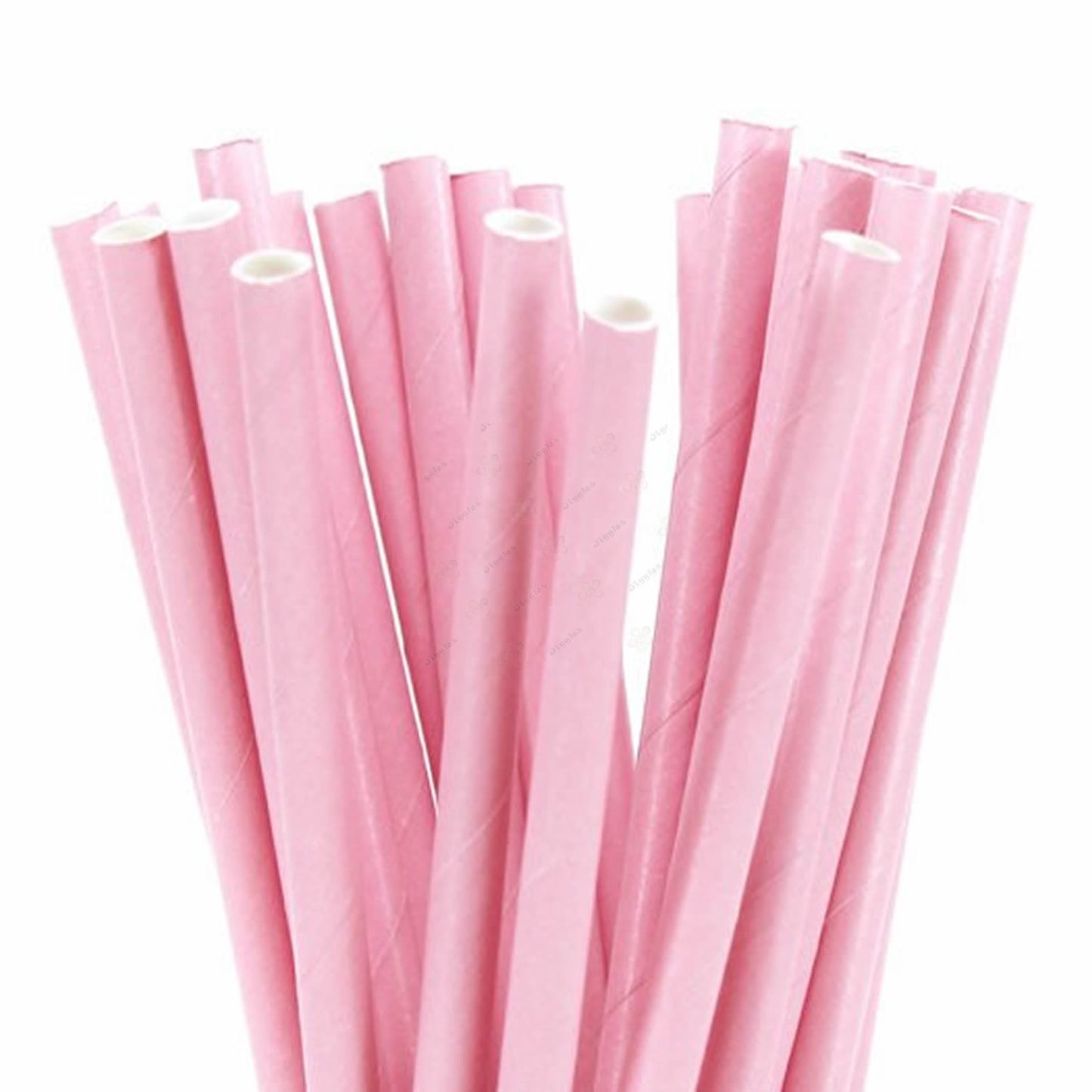 Pink Paper Straws