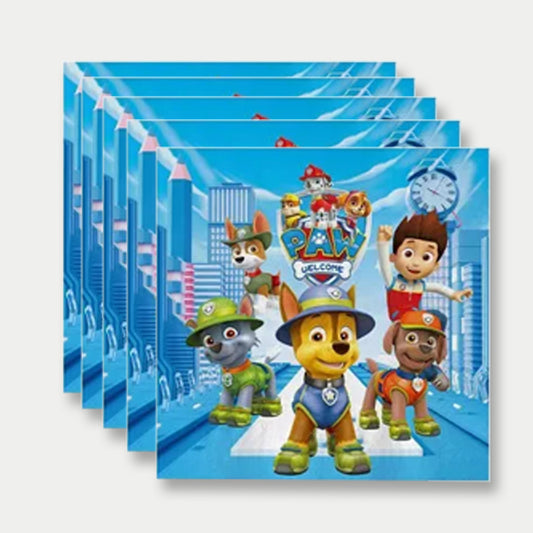 Paw Patrol Theme Paper Napkins