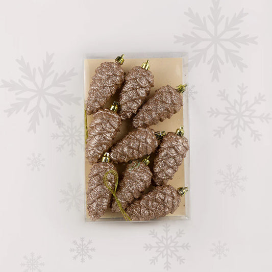 9cm Pinecone Pack Pink