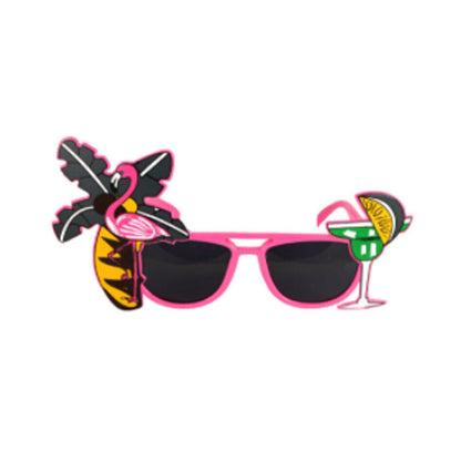 Hawaiian Flamingo Sunglasses Neon Tropical Beach