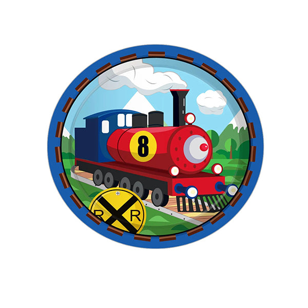 train paper plate