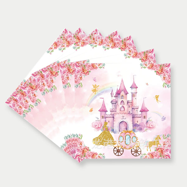 Princess Castle Themes Paper Napkins