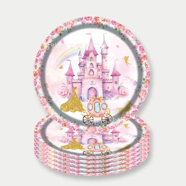 Princess Castle Themes Paper Plates