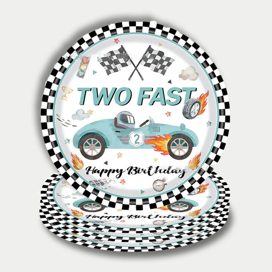 Racing Theme Paper Plates