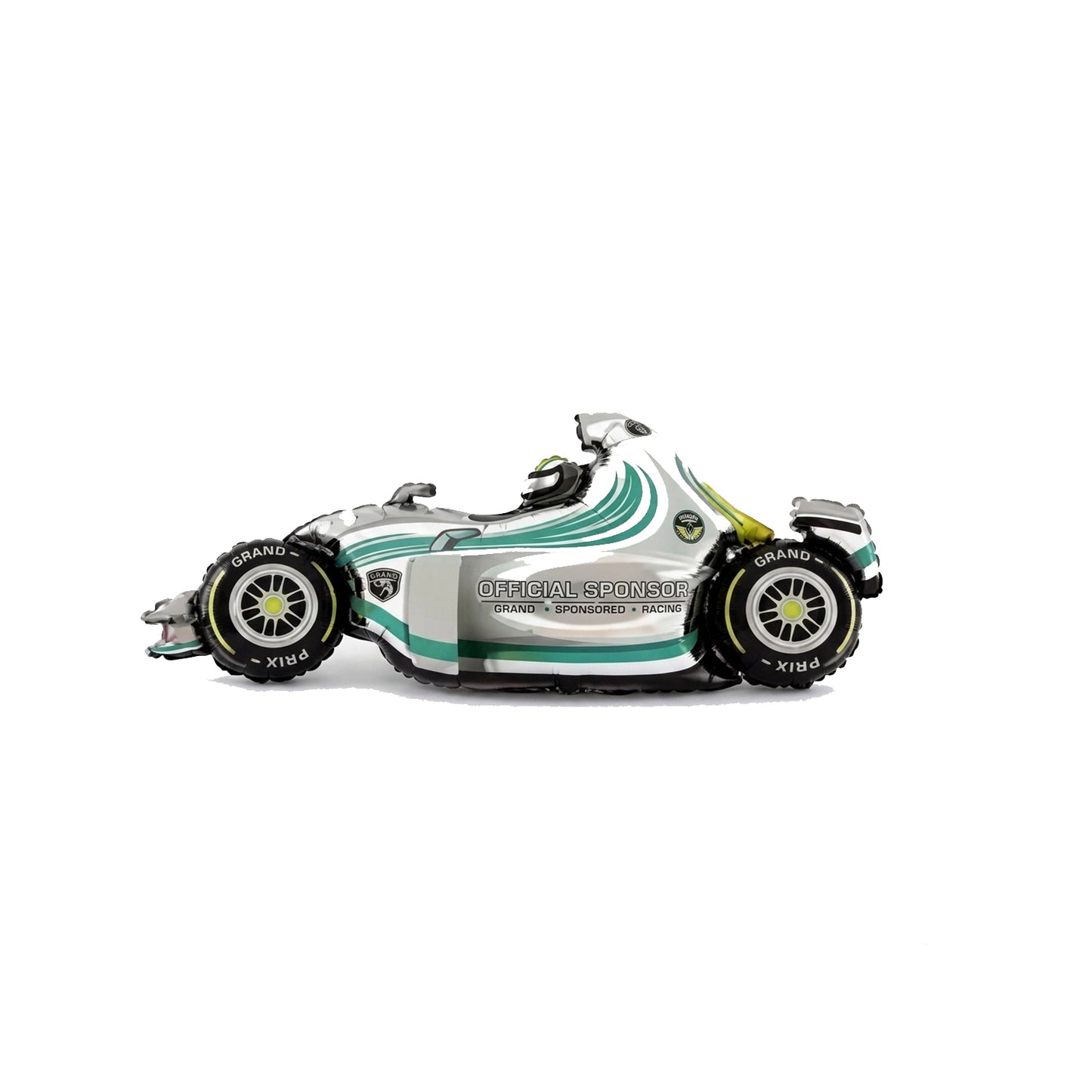 Racing car foil balloon