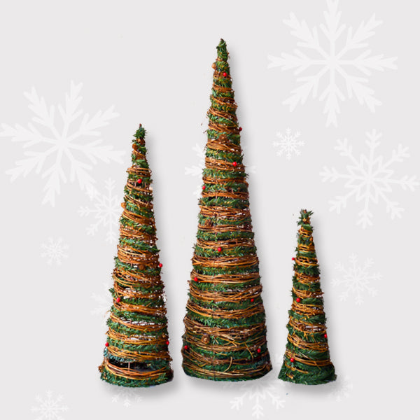 Rattan Tree 3pcs Set