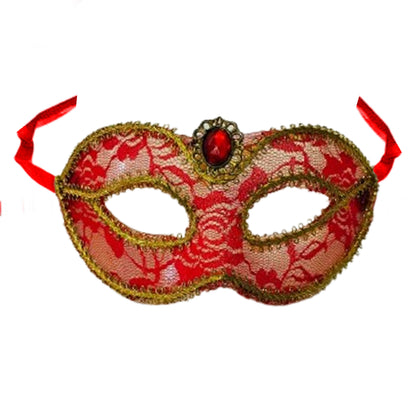 Red and Gold Princess Masquerade Mask