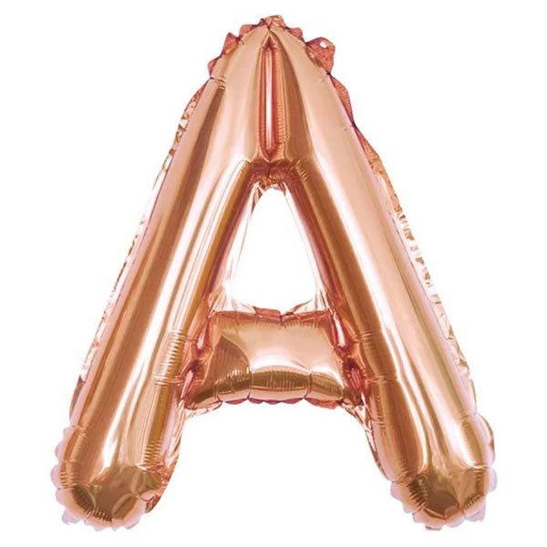Rose Gold Foil Letter Z Balloon 16 inch - Mylar Letter Balloon Z Foil Balloon Rose Gold. Each Rose Gold 16″ Z letter balloon ideal for names, phrases - perfect for any celebration from birthday parties, baby showers and weddings!