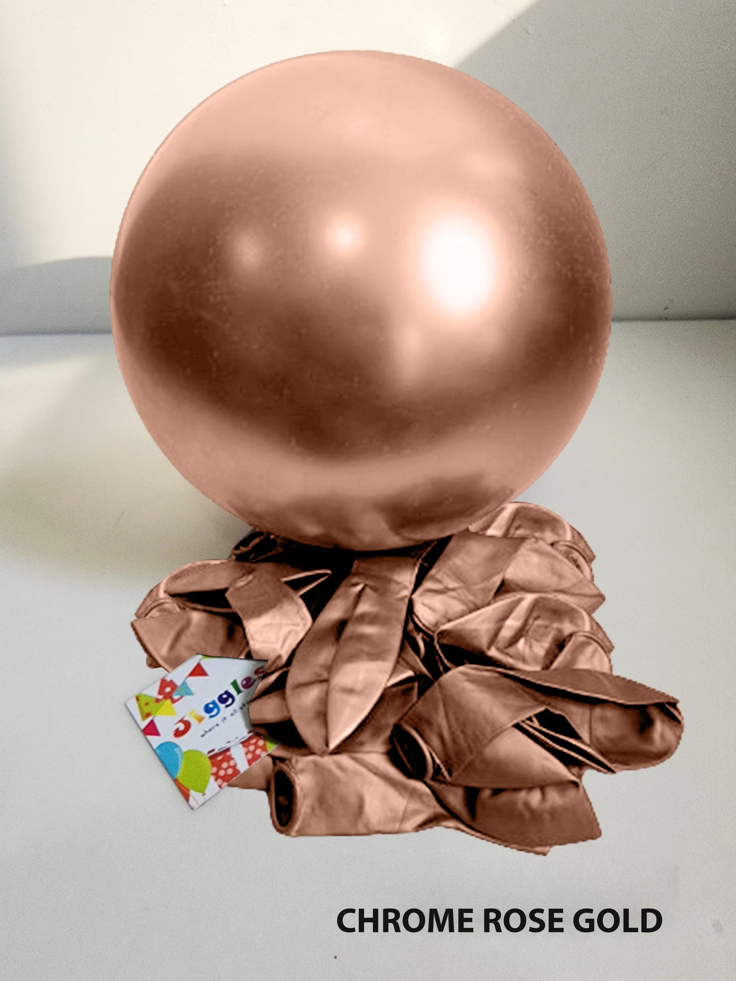 Chrome Rose Gold Balloon