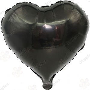 Black Heart Foil Balloon