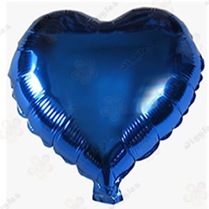 Blue Heart Foil Balloon