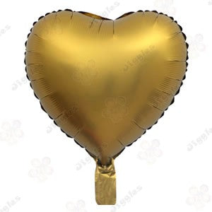 Matte Gold Heart Foil Balloon