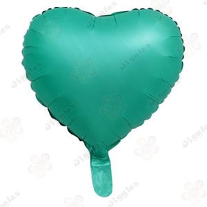 Matte Green Heart Foil Balloon