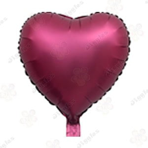 Matte Red Heart Foil Balloon