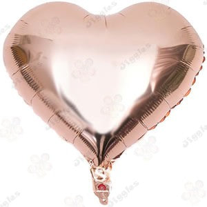 Rose Gold Heart Foil Balloon