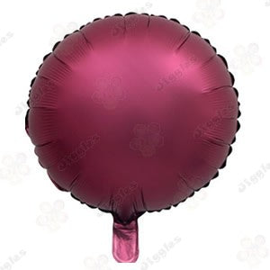 Round Foil Balloon 18" Matte Red