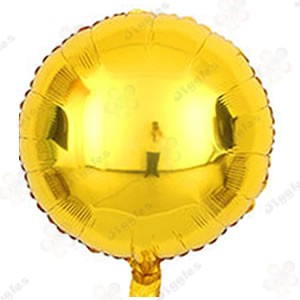 Round Foil Balloon 18" Matte Gold