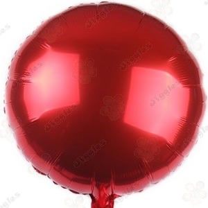 Round Foil Balloon 18" Red