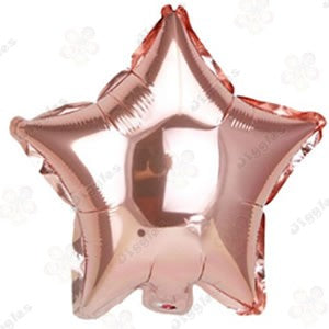 Rose Gold Star Foil Balloon 10"