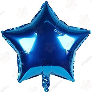 Blue Star Foil Balloon