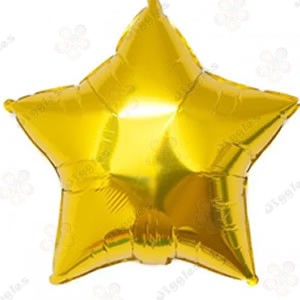 Gold Star Foil Balloon