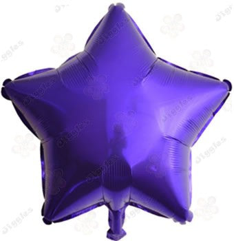 Purple Star Foil Balloon