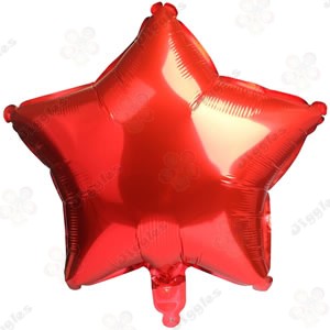 Red Star Foil Balloon