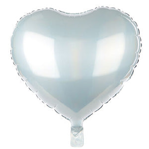 White Heart Foil Balloon