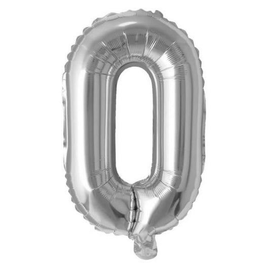 Silver Foil Letter O Balloon 16 inch - Mylar Letter Balloon O Foil Balloon Silver. Each Silver 16″ O letter balloon ideal for names, phrases - perfect for any celebration from birthday parties, baby showers and weddings!