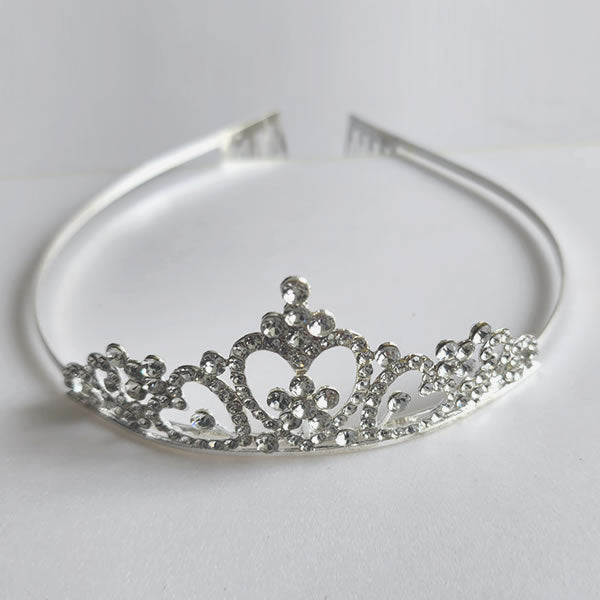 Silver Metal Tiara - S102