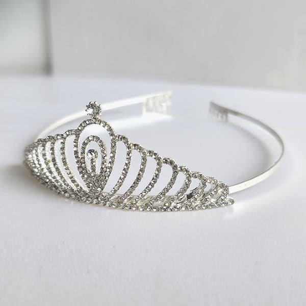 Silver Metal Tiara - S104