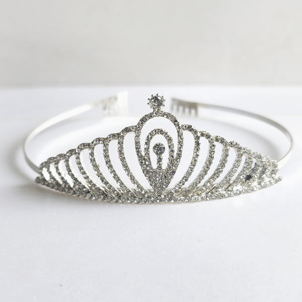 Silver Metal Tiara - S104