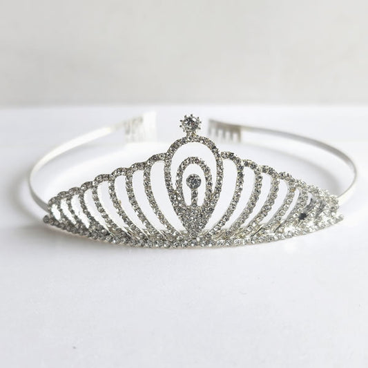 Silver Metal Tiara - S104