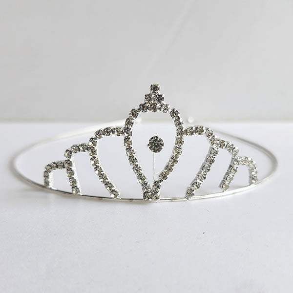 Silver Metal Tiara - S107