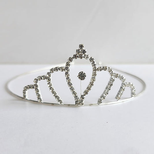 Silver Metal Tiara - S107