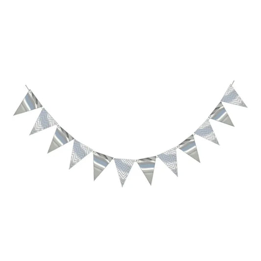 Flag Bunting Silver