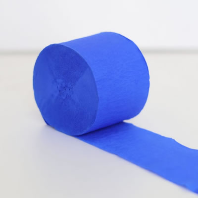 Sky Blue Crepe Paper Streamer Roll