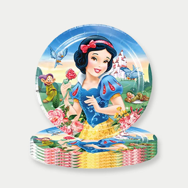 Snow White Theme Paper Plates