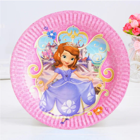 Sofia Theme Paper Plate