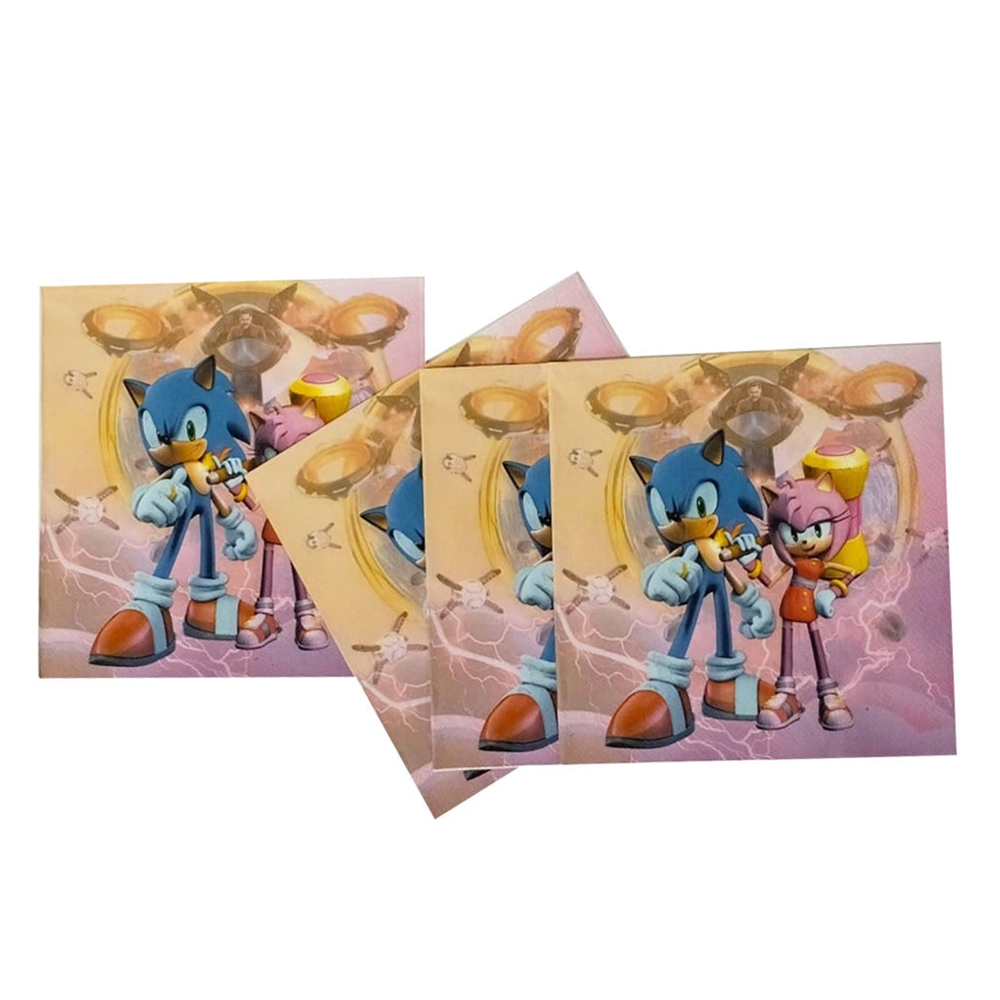 Sonic Pink Theme Napkin