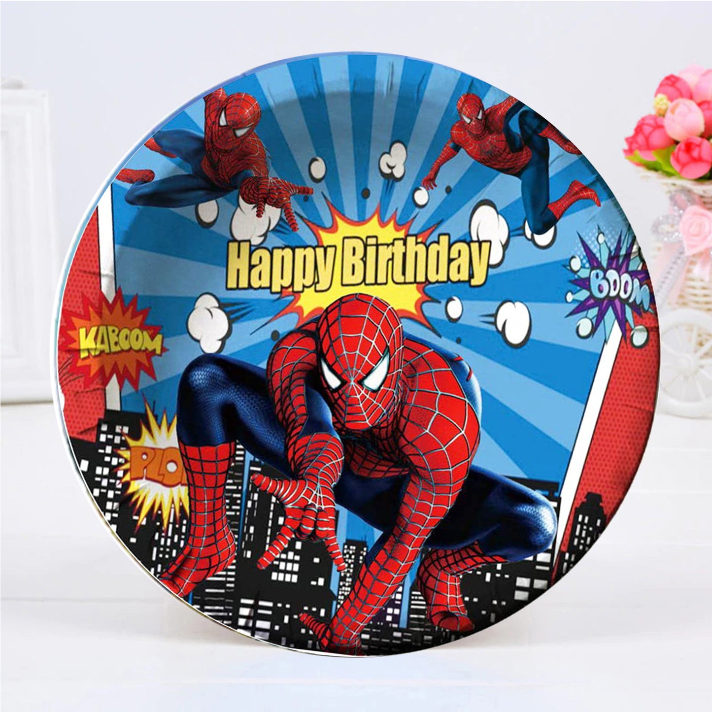 Spider Man Paper Plate
